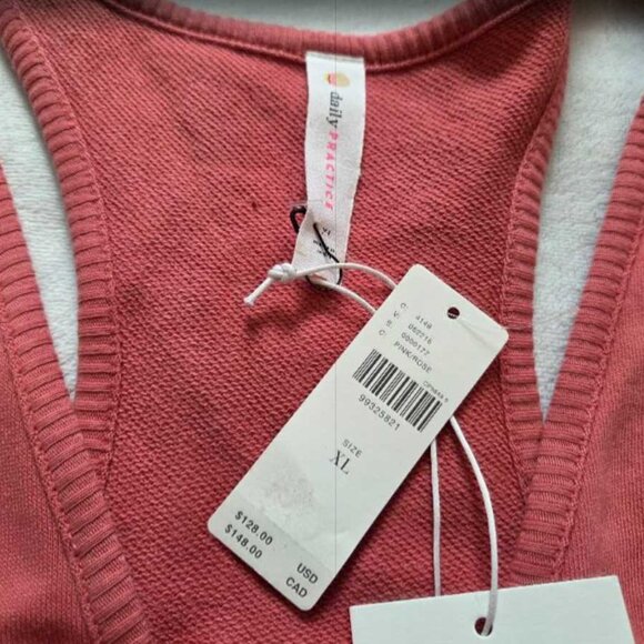 New XL Anthropologie Daily Practice Cloud Rest sleeveless v-neck cargo jumpsuit - Picture 9 of 13